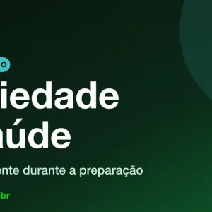 Capa do guia Ansiedade e saúde na preparação para concursos, com o logo da 123 Passei sobre fundo verde
